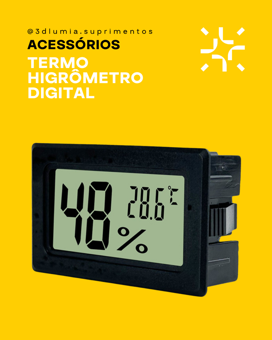 Termo-higrômetro digital